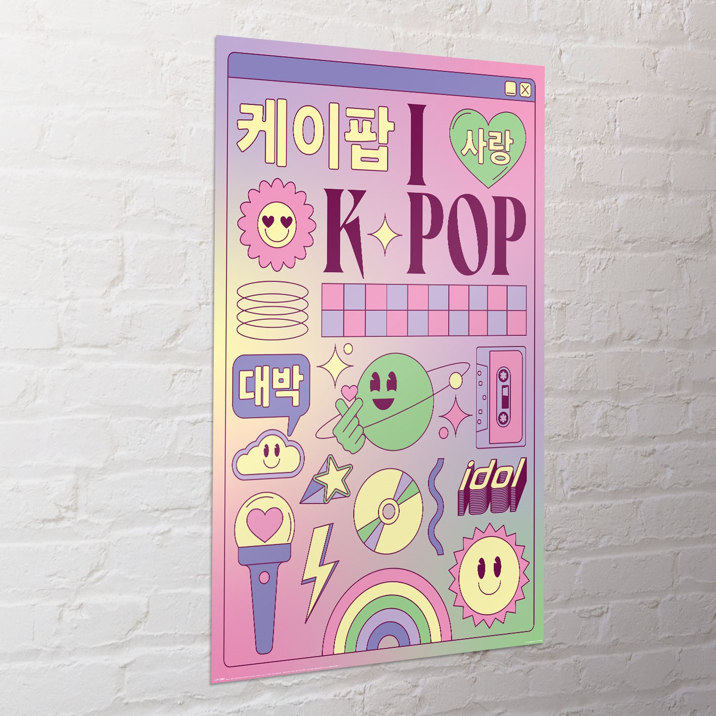 K-Pop - I Love K-Pop (Icons) Maxi 91,5 X 61 Cm