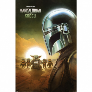 The Mandalorian - Grogu (Sunset) Maxi Poster 91,5 X 61 Cm