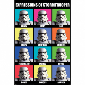 Star Wars - Expression Of Stormtrooper Maxi Poster 91,5 X 61 Cm