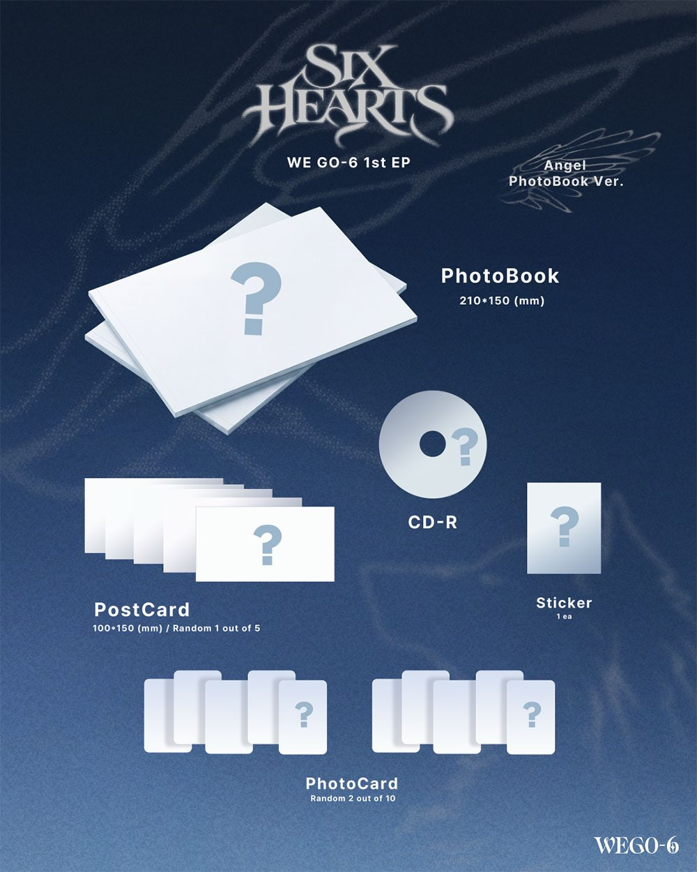 We Go 6 - Six Hearts - (Angel Photobook Ver.)