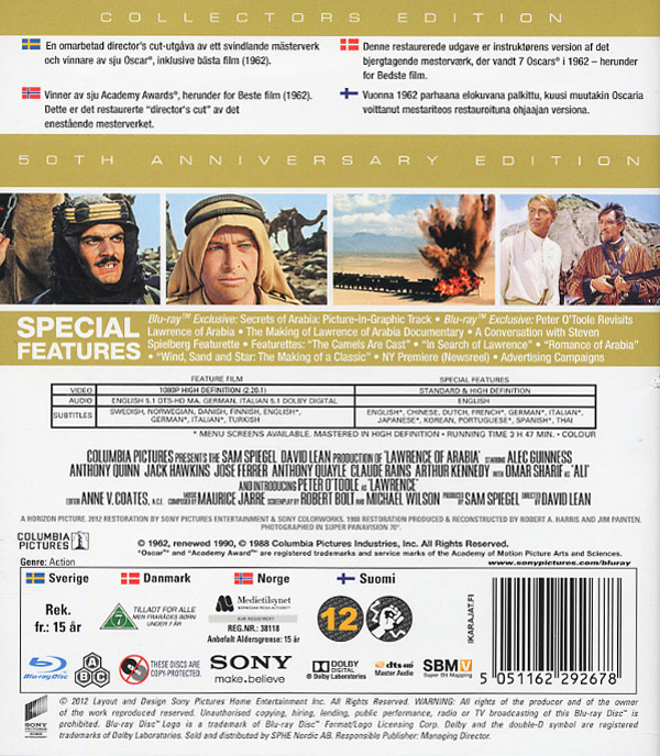 Movie - Lawrence Of Arabia (Restored Version)